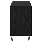 vidaXL Buffet Chêne noir 100 x 36 x 60 cm Bois d'ingénierie