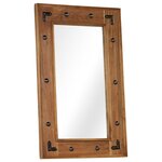 vidaXL Miroir Bois d'acacia massif 50 x 80 cm