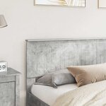 vidaXL Tête de lit Gris béton 180 cm Bois d'ingénierie