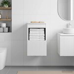 vidaXL Armoire de salle de bain Blanc 30 x 44 5 x 50 cm