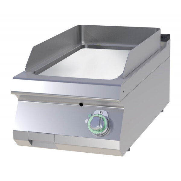 Plancha électrique professionnelle plaque de cuisson lisse - 4 5 kw -  - chromé400 x730x300mm