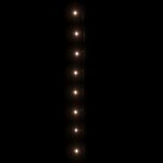 vidaXL Guirlande lumineuse 400 LED 40 m 8 effets lumineux Blanc chaud