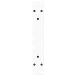 vidaXL Pieds de table basse en forme de V  2 pièces  blanc  40 x (30-31 3) cm  acier