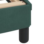 vidaXL Lit avec matelas Hanko vert foncé 180x200 cm velours
