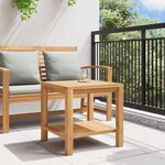 vidaXL Table basse Marron 45 x 45 x 45 cm Bois de teck solide