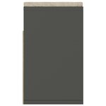 vidaXL Banc à chaussures et coussin Gris 104x30x49cm Bois d'ingénierie