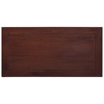 Vidaxl table basse marron classique 100x50x30 cm bois d'acajou massif