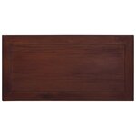 vidaXL Table basse Marron classique 100x50x30 cm Bois d'acajou massif