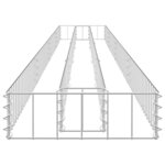 vidaXL Lit surélevé à gabion Acier galvanisé 360x30x10 cm