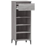 vidaXL Étagère à chaussures Sonoma gris 40x36x105 cm Bois ingénierie