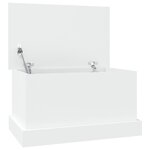 vidaXL Boîte de rangement blanc 50x30x28 cm bois d'ingénierie