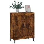 vidaXL Buffet chêne fumé 69 5x34x90 cm bois d'ingénierie