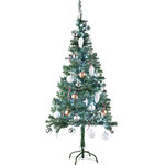 Tectake sapin de noël artificiel avec support métallique  - 150 cm