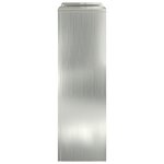 vidaXL Supports de Plantes Extérieurs Pilier 2 Pièces 24x24x75 cm Acier Galvanisé