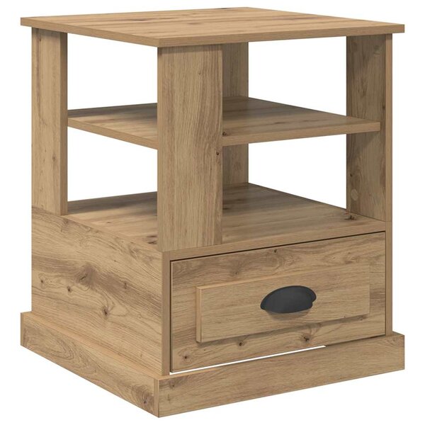 vidaXL Cabinet de chevet avec tiroir chêne artisanal 50 x 50 x 60 cm
