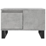 vidaXL Table basse gris béton 55x55x36 5 cm bois d'ingénierie