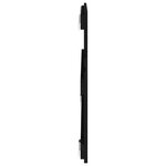 vidaXL Tête de lit murale Noir 95 5x3x60 cm Bois massif de pin