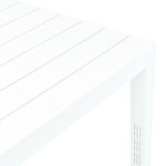 vidaXL Table de jardin Blanc 78x78x72 cm Plastique