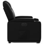 vidaXL Fauteuil inclinable électrique noir similicuir