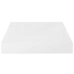 vidaXL Étagère murale flottante 4 Pièces Blanc brillant 23x23 5x3 8cm MDF