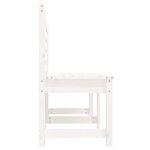 vidaXL Banc de jardin blanc 201 5 cm bois massif de pin