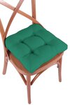 Galette de chaise 40 x 40 x 5 cm - Vert