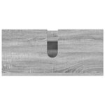 vidaXL Ensemble de mobilier de salle de bain 4 Pièces Sonoma gris