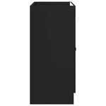 vidaXL Armoire sous évier de salle de bain Noir 56 x 37 5 x 81 cm