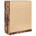 vidaXL Buffet chêne fumé 80x35x99 cm bois d'ingénierie