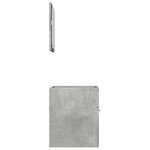 vidaXL Ensemble de meubles de salle de bain 2 Pièces gris béton