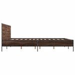 vidaXL Cadre de lit sans matelas chêne marron 140x200 cm
