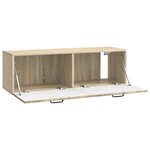 vidaXL Meuble TV mural Chêne Sonoma 98 x 31 x 30 cm Bois d'ingénierie