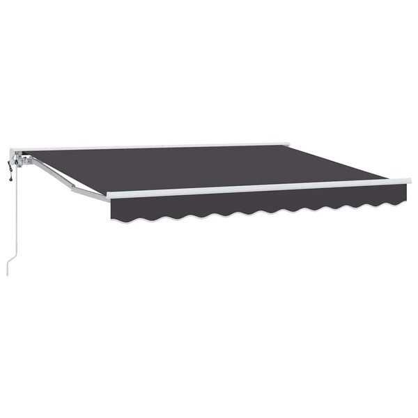vidaXL Auvent Rétractable Anthracite 250x200 cm tissu