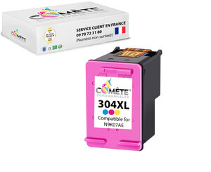 COMETE - 304XL - 1 cartouche compatible HP 304 XL - Couleur