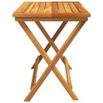 vidaXL Table pliable de jardin 90x52 5x65 cm bois d'acacia solide