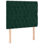 vidaXL Sommier à lattes de lit avec matelas Vert foncé 90x200 cm