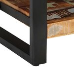 vidaXL Table de chevet multicolore 35x34x45cm bois massif récupération