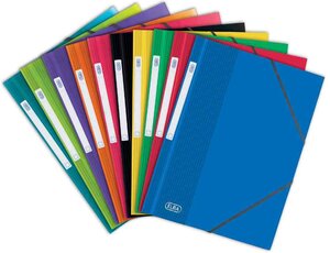 Lot de 20 Chemises à Elastiques School Life A4 21x29,7 cm PP Assortis ELBA