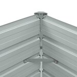 vidaXL Lit surélevé de jardin Acier galvanisé 100x40x45 cm Gris