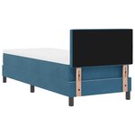 vidaXL Lit à ressorts avec matelas Bleu foncé 80 x 200 cm Velours
