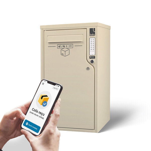 Boîte aux lettres et colis 2-en-1 connectée Boks One (RAL 1015)