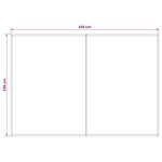 vidaXL Toile de rechange pour auvent Marron 350 x 250 cm Polyester
