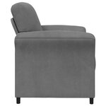 vidaXL Canapé 1 place Gris foncé 88 x 83 x 95 cm Velours