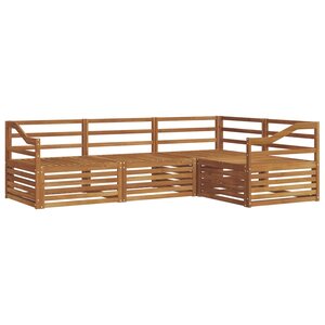 vidaXL Ensemble de canapés d'extérieur 4 pc Naturel