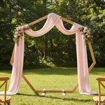 vidaXL Arche de mariage Marron Clair 221 x 92 x 216 cm