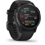 Garmin fenix 6S PRO - Montre GPS multisports haut de gamme - Black avec bracelet noir