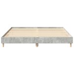 vidaXL Cadre de lit sans matelas gris béton 160x200 cm bois ingénierie