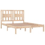 vidaXL Cadre de lit sans matelas bois massif 200x200 cm