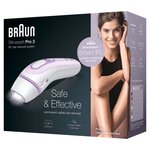 Braun epilateur lumiere pulsee pl 3012-300 000 flashs-technologie intelligente sensoadapt-traitement personnalisé