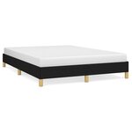 vidaXL Cadre de lit sans matelas noir 140x200 cm tissu